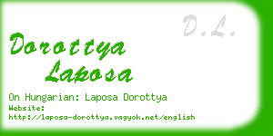 dorottya laposa business card